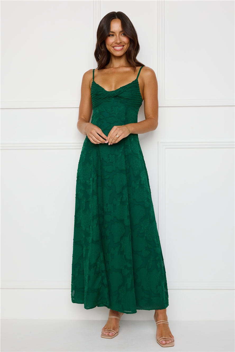 Vestido Longo Pine Blossom — Verde