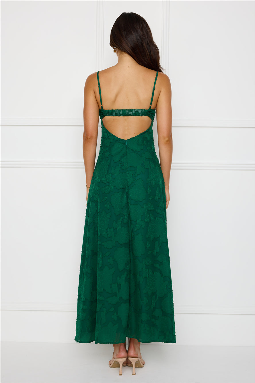 Vestido Longo Pine Blossom — Verde
