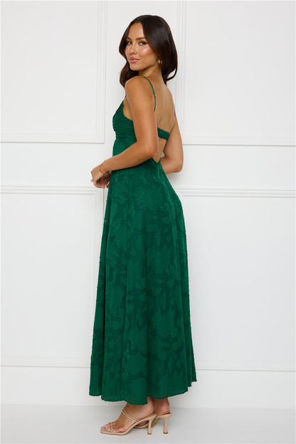 Vestido Longo Pine Blossom — Verde