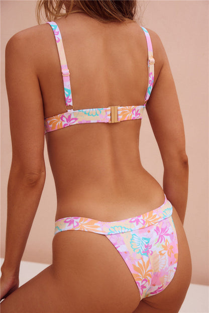 Parte de baixo de biquíni Lush Tropics com estampa tropical