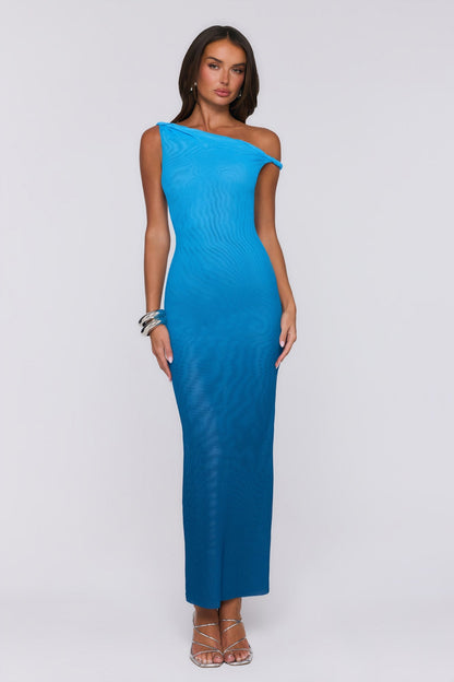 Vestido Longo Palette At Night — Azul Degradê