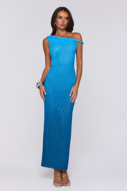 Vestido Longo Palette At Night — Azul Degradê