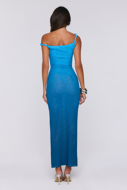 Vestido Longo Palette At Night — Azul Degradê