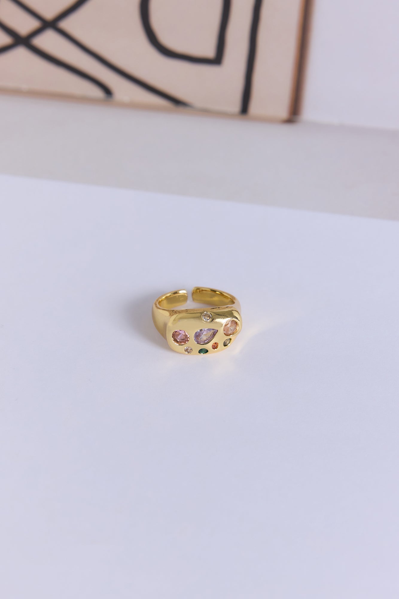 Anel Mood Diva — Dourado