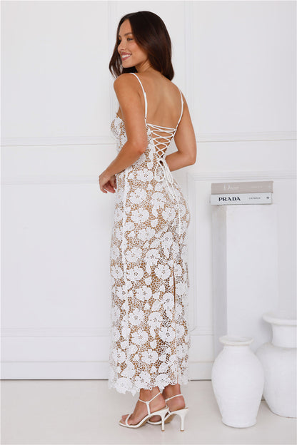 Vestido Longo de Renda Bellerose — Branco