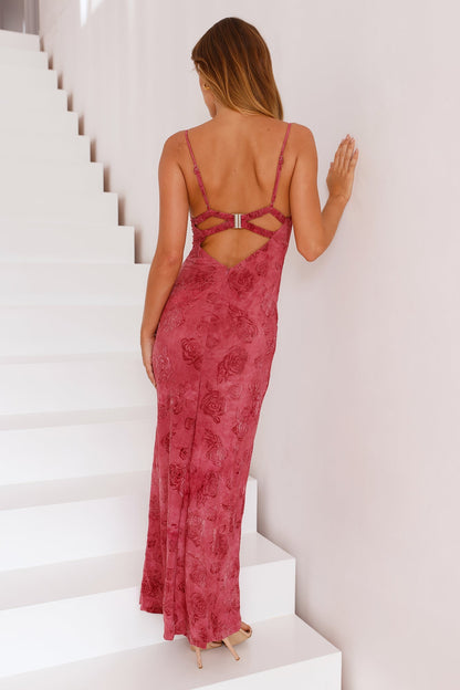 Vestido Longo Found Myself - Rosa