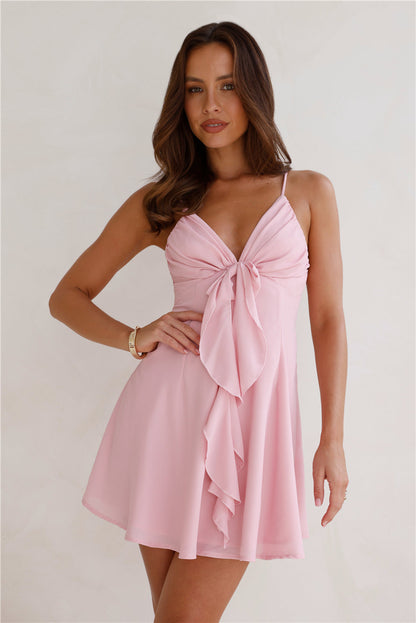 Minivestido "Sorria para Mim" — Rosa