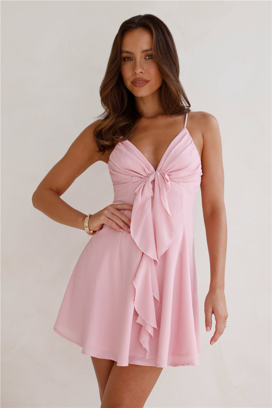 Minivestido "Sorria para Mim" — Rosa