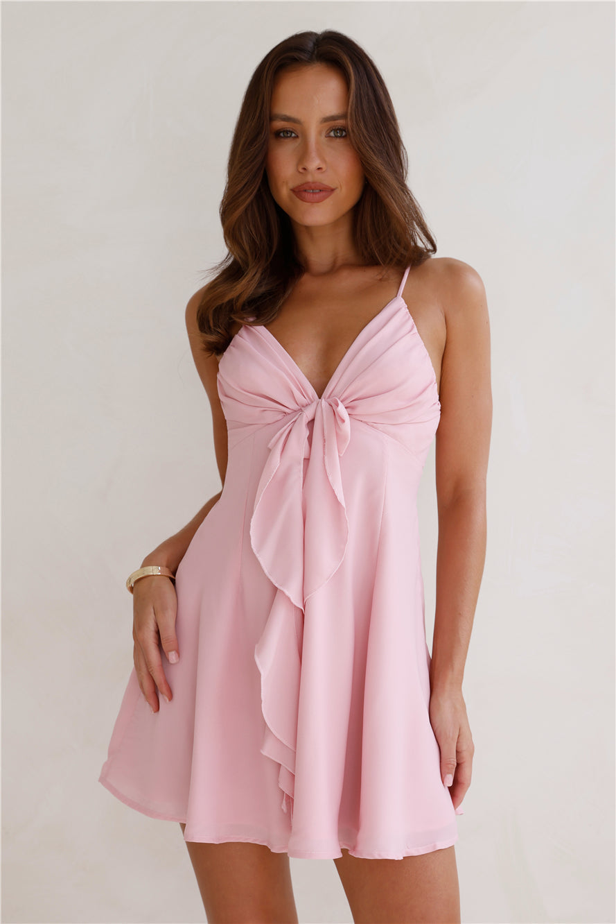 Minivestido "Sorria para Mim" — Rosa