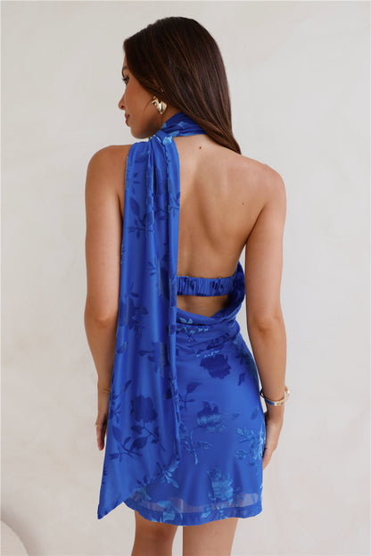 HELLO MOLLY Vestido Curto Amor Decadente Azul