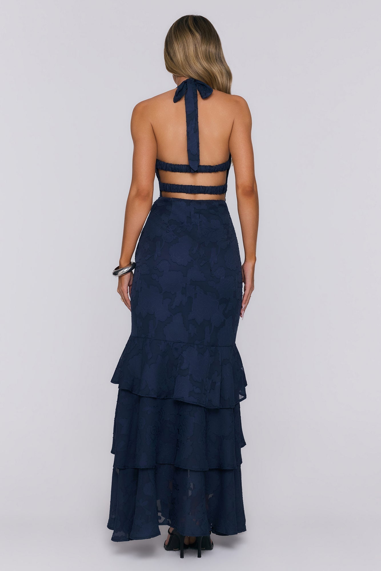 Vestido Longo Halter Take The Chance — Marinho