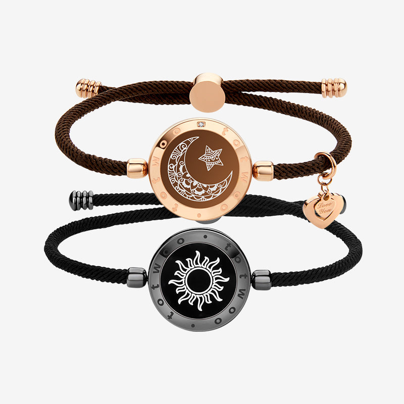 Sun & Moon Touch Bracelets with Milan Rope Set