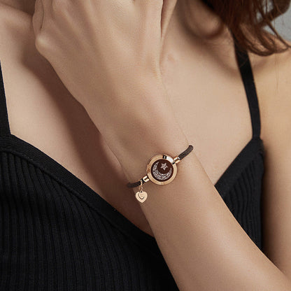 Sun & Moon Touch Bracelets with Milan Rope Set