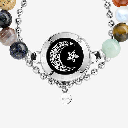 Sun & Moon Touch Bracelets with Solar System Guardian Beads