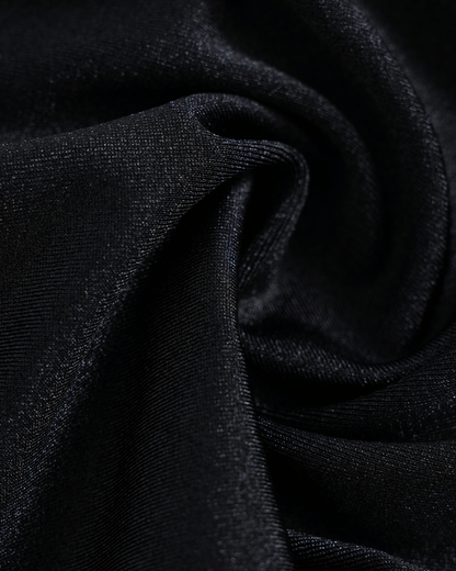 Conjunto de Biquíni Cortininha com Top Triangular e Argola O — Preto