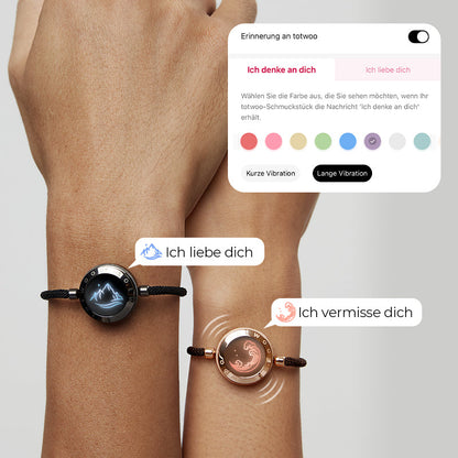 Mountain & Sea Touch Bracelets with Milan Rope (Black+Rose Gold)