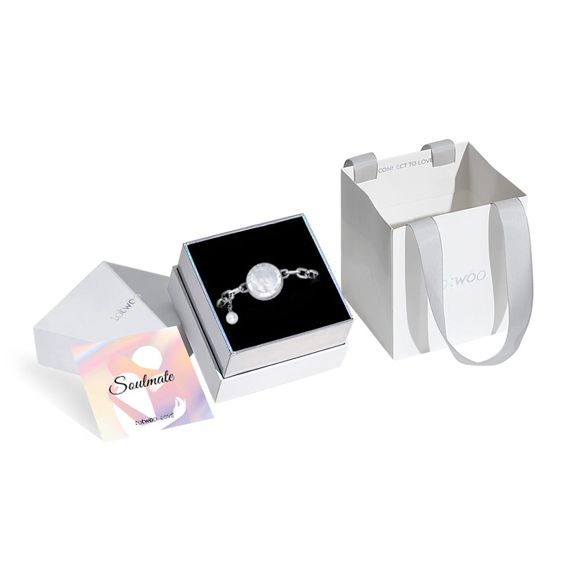 Soulmate 2.0 Single Touch Bracelet (Silver Paperclip Chain)