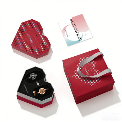 [Totwoo Signal Gift Box] Sun & Moon Touch Bracelets with Milan Rope