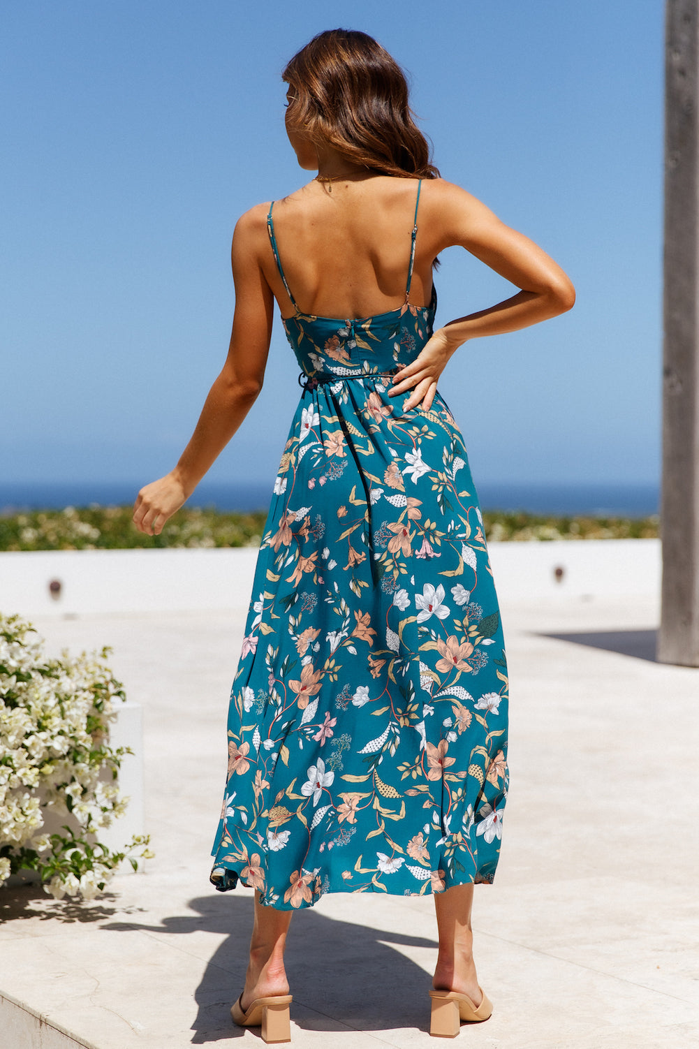 Vestido Midi Lady Like You — Verde-azulado
