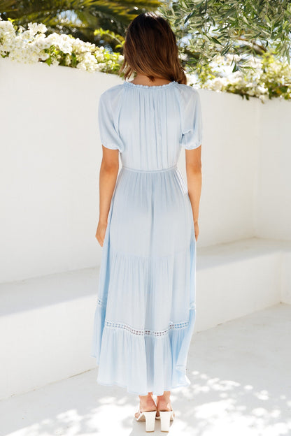 Vestido Midi Nas Alturas — Azul