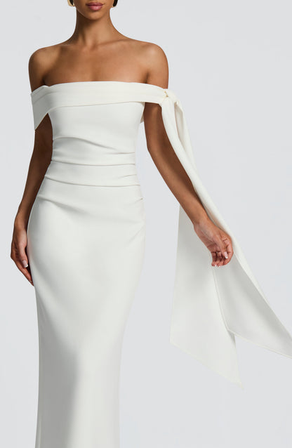 Vestido Longo Addie - Marfim