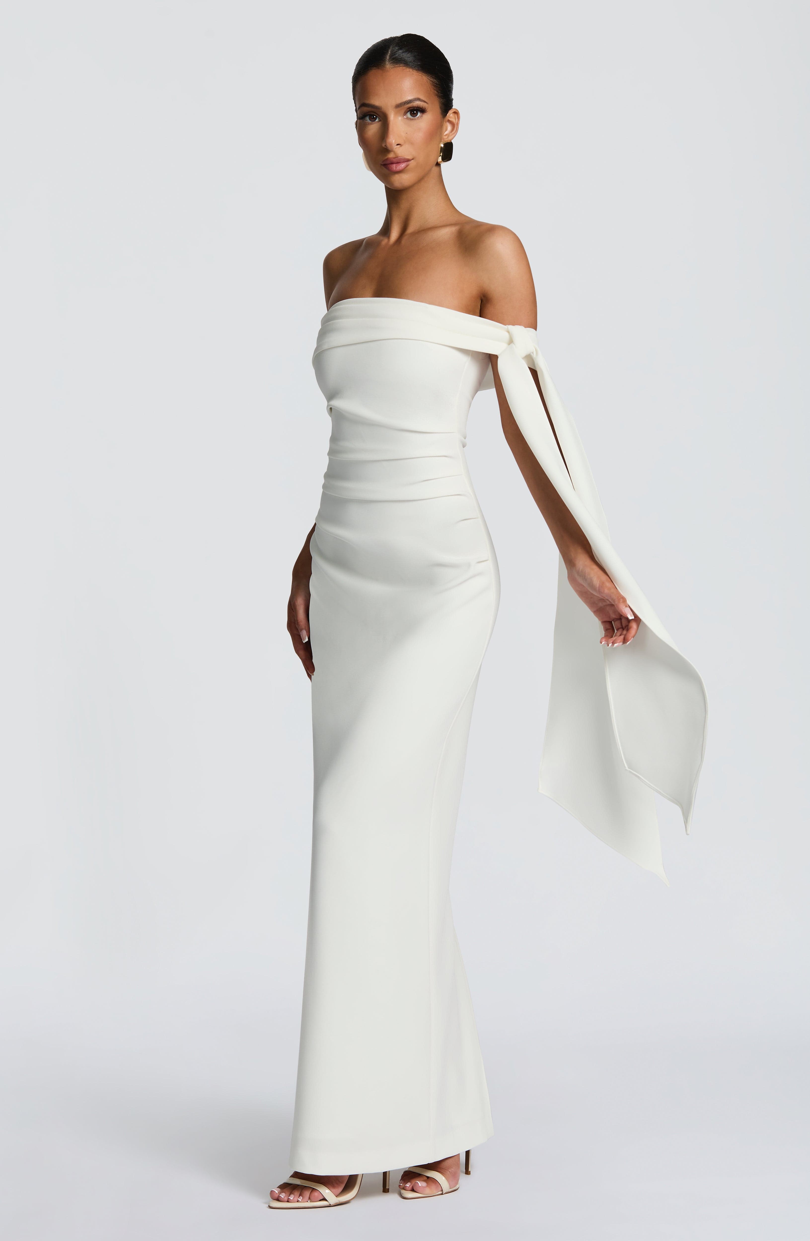 Vestido Longo Addie - Marfim