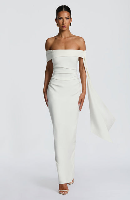 Vestido Longo Addie - Marfim