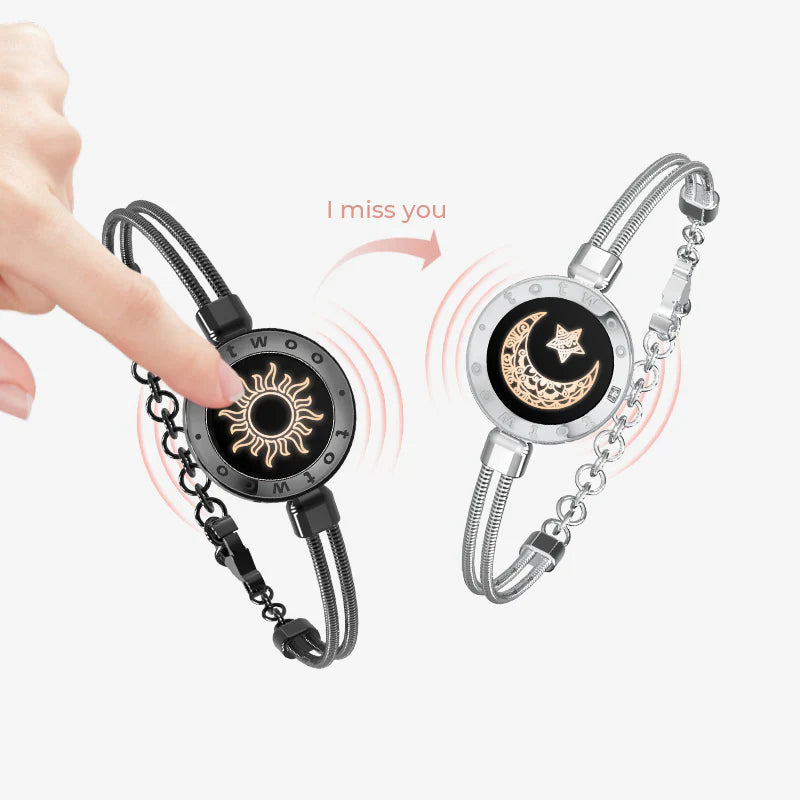 Moon Touch Single Bracelet with Snake Chain