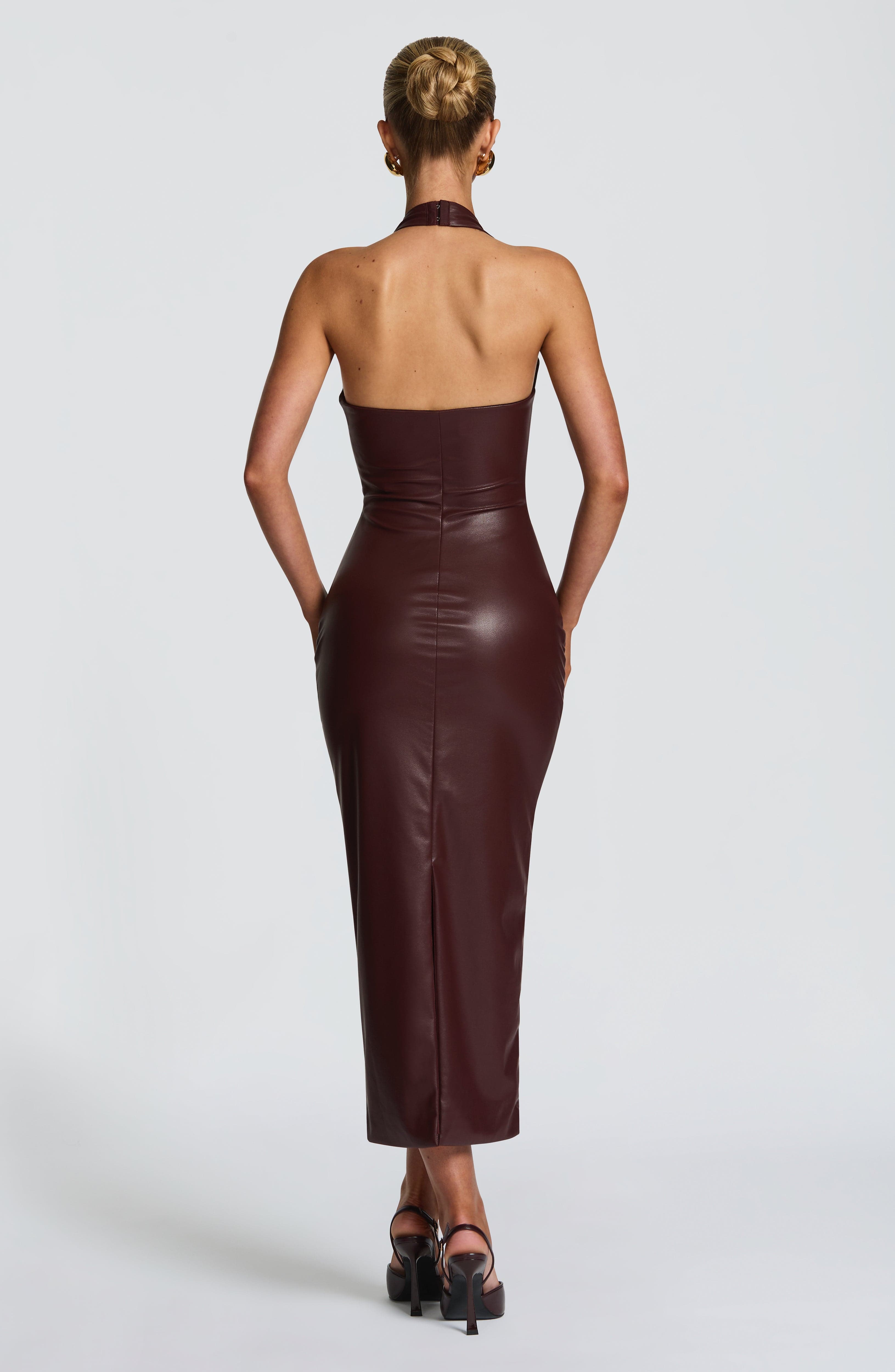 Vestido Midi Ainsley - Bordô