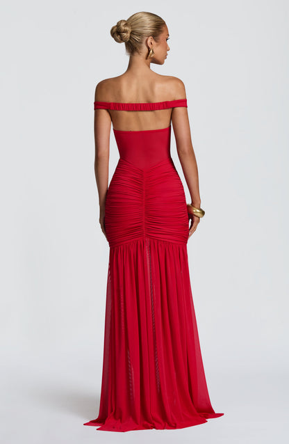 Alaia Vestido Longo - Vermelho