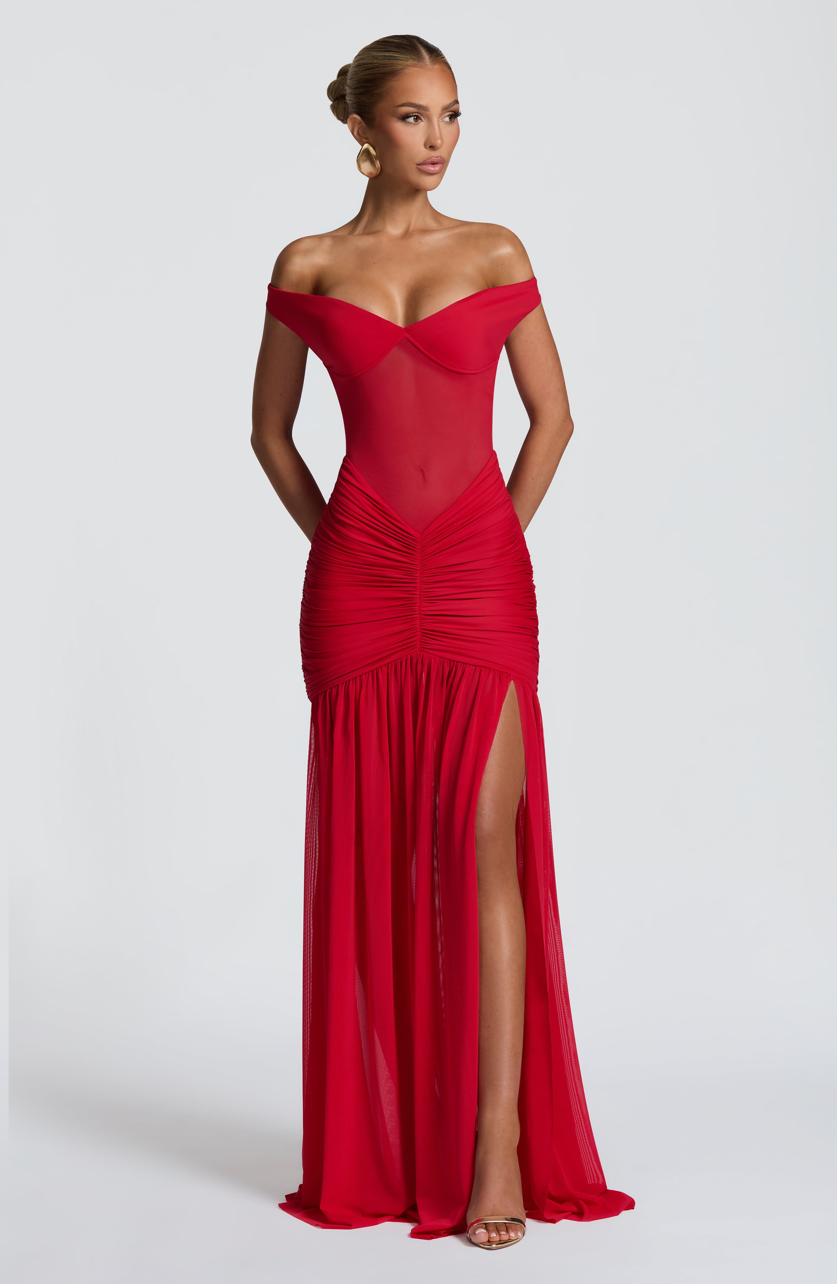 Alaia Vestido Longo - Vermelho
