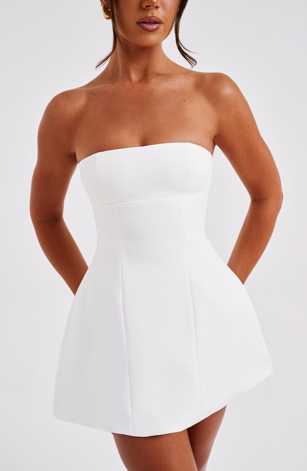 Vestido Curto Asha - Marfim