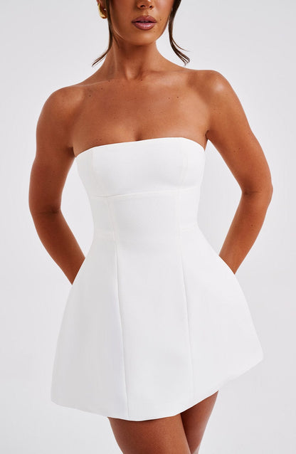 Vestido Curto Asha - Marfim