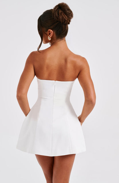 Vestido Curto Asha - Marfim