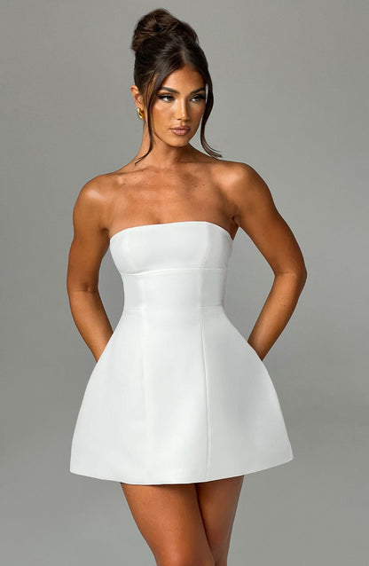Vestido Curto Asha - Marfim