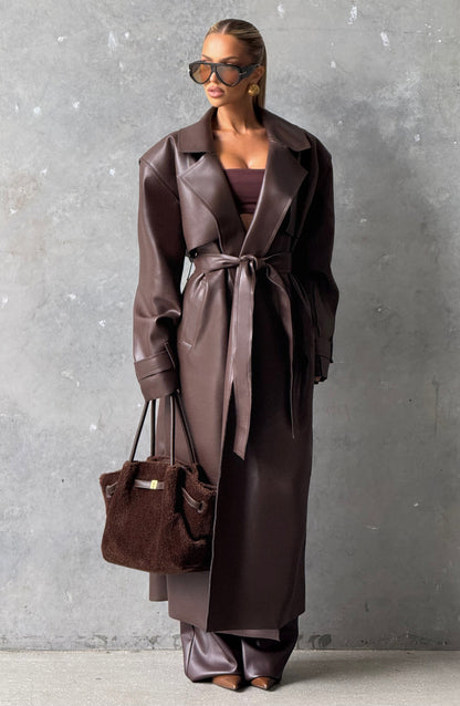 Trench Coat Bridget - Ameixa Marrom