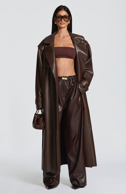 Trench Coat Bridget - Ameixa Marrom