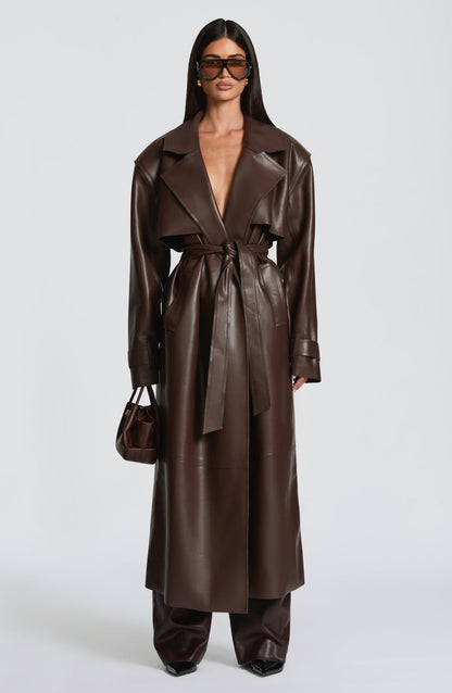 Trench Coat Bridget - Ameixa Marrom