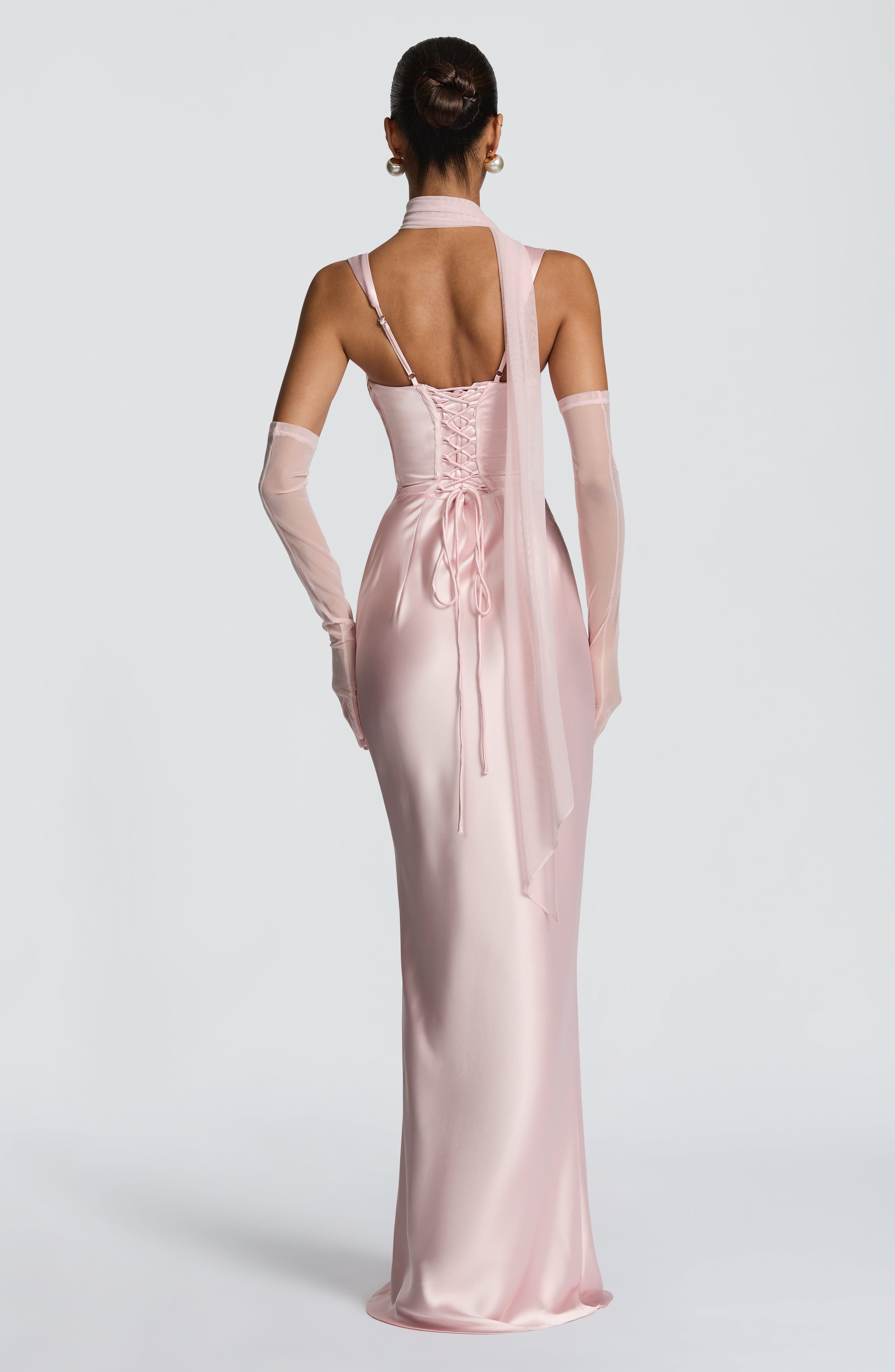 Vestido Longo Calanthe - Rosa Blush
