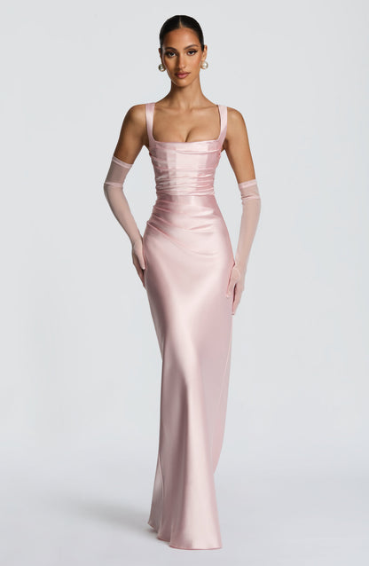 Vestido Longo Calanthe - Rosa Blush