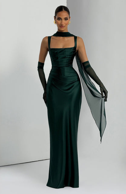 Vestido Longo Calanthe - Verde Esmeralda