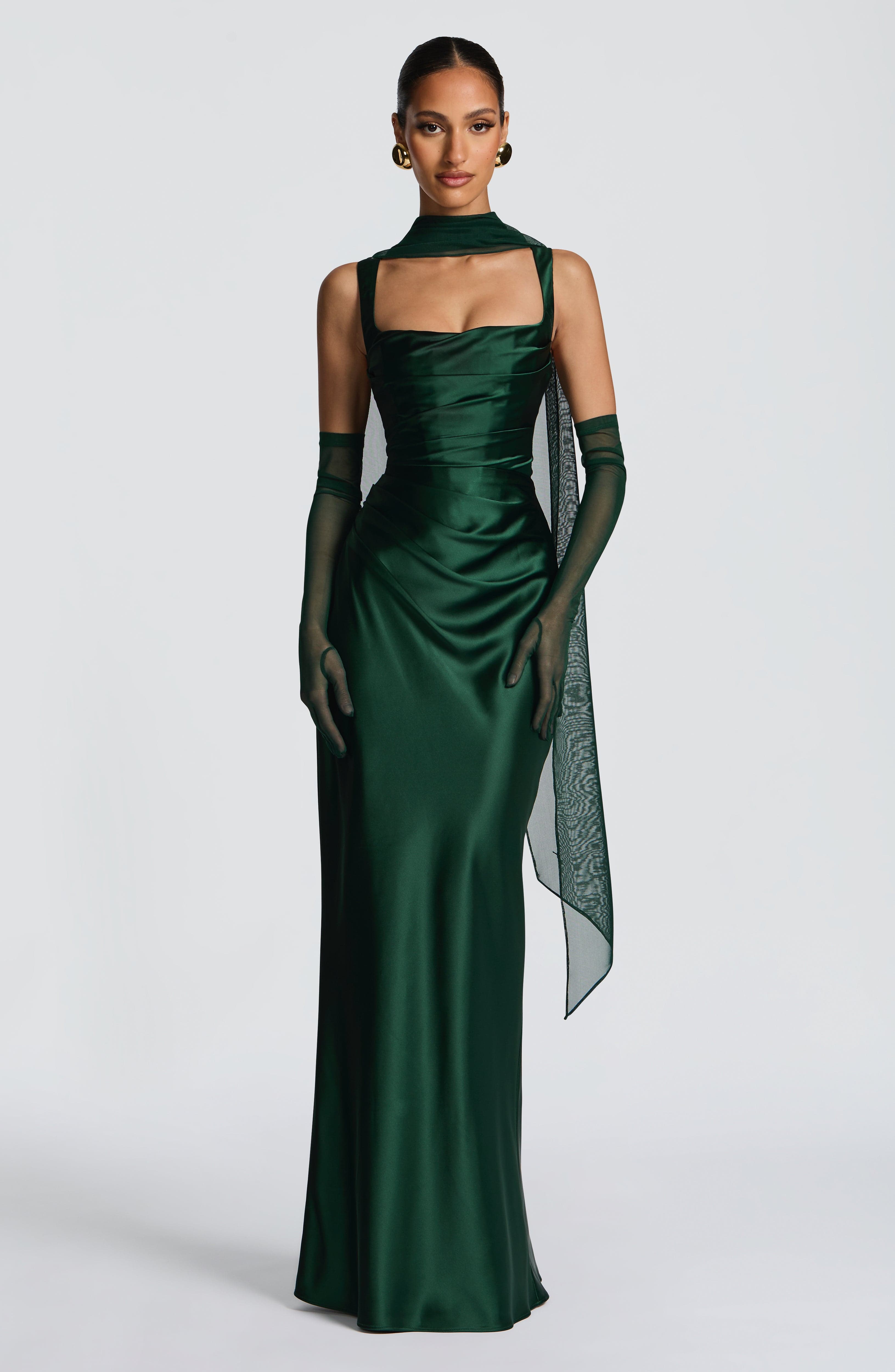 Vestido Longo Calanthe - Verde Esmeralda