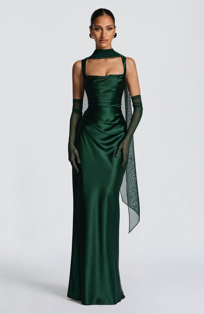 Vestido Longo Calanthe - Verde Esmeralda