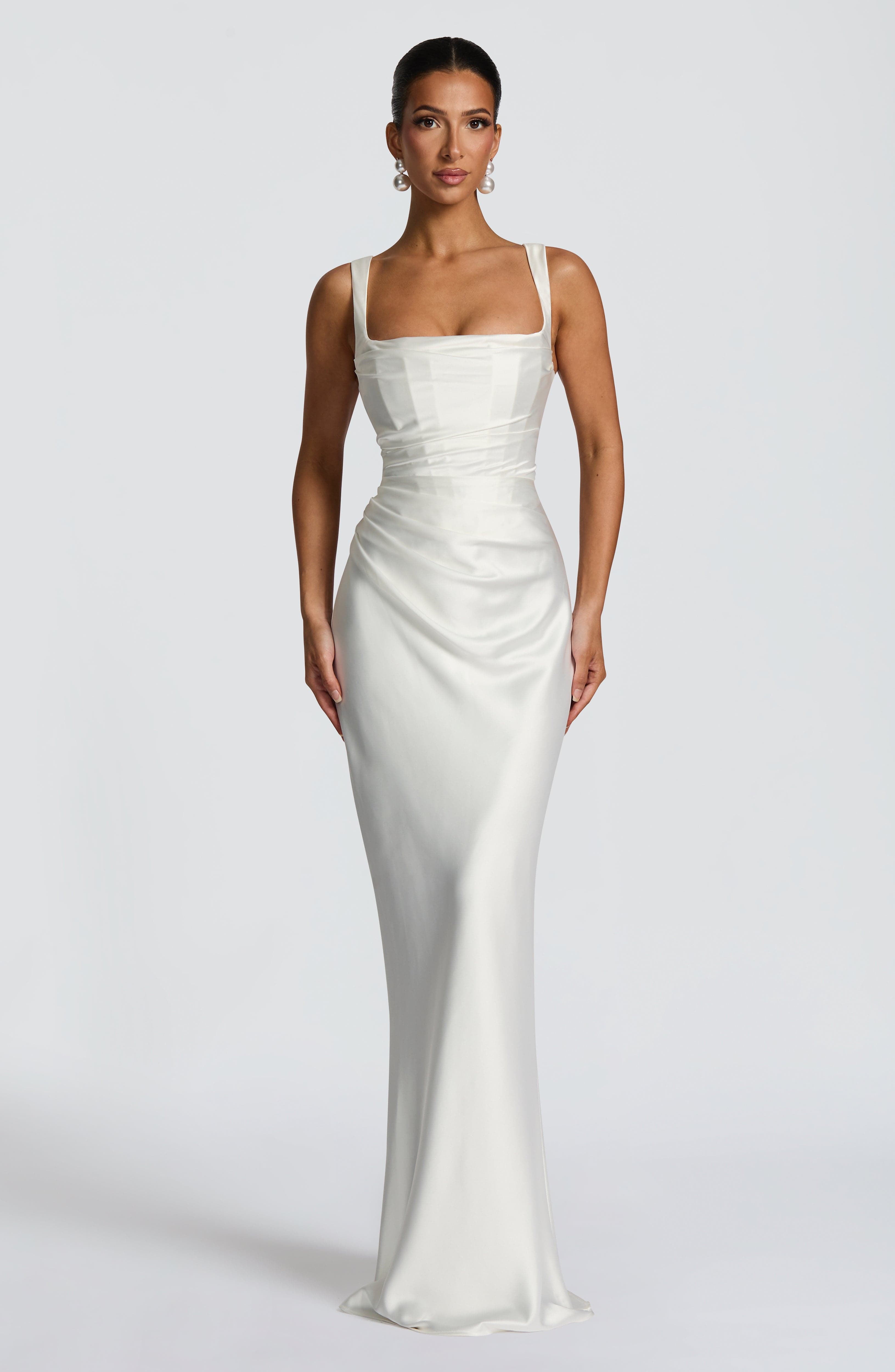 Vestido Longo Calanthe - Marfim