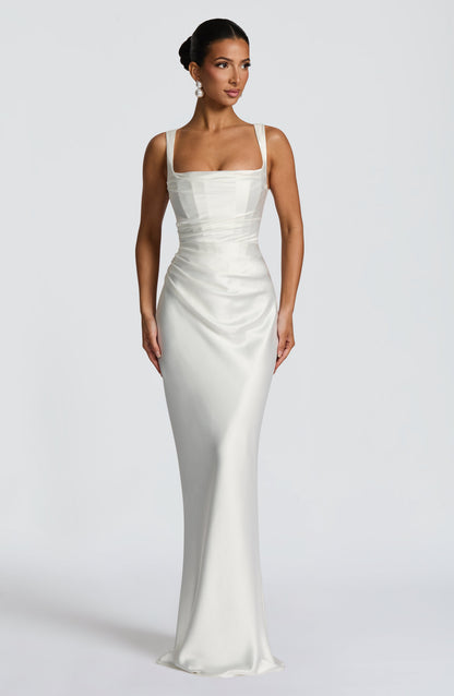 Vestido Longo Calanthe - Marfim