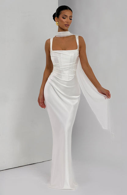 Vestido Longo Calanthe - Marfim