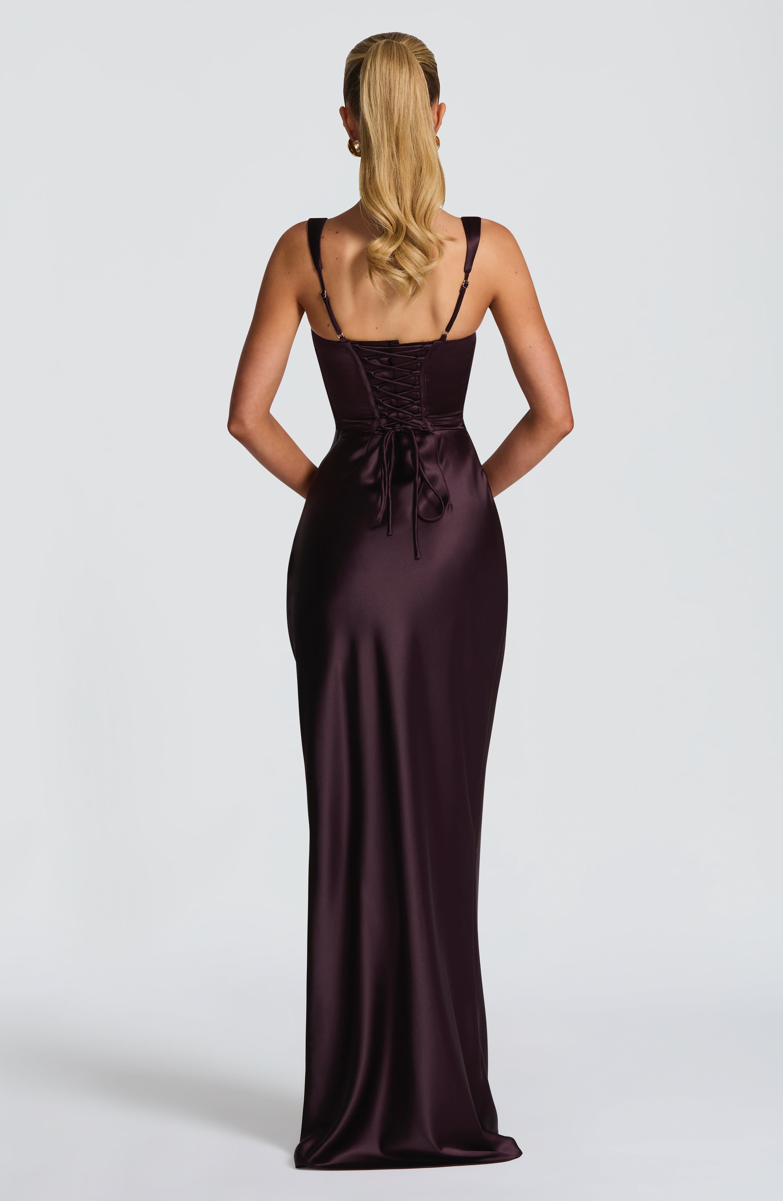 Vestido Longo Calanthe - Ameixa