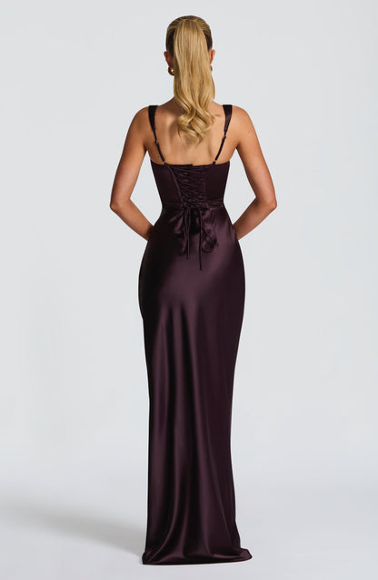 Vestido Longo Calanthe - Ameixa