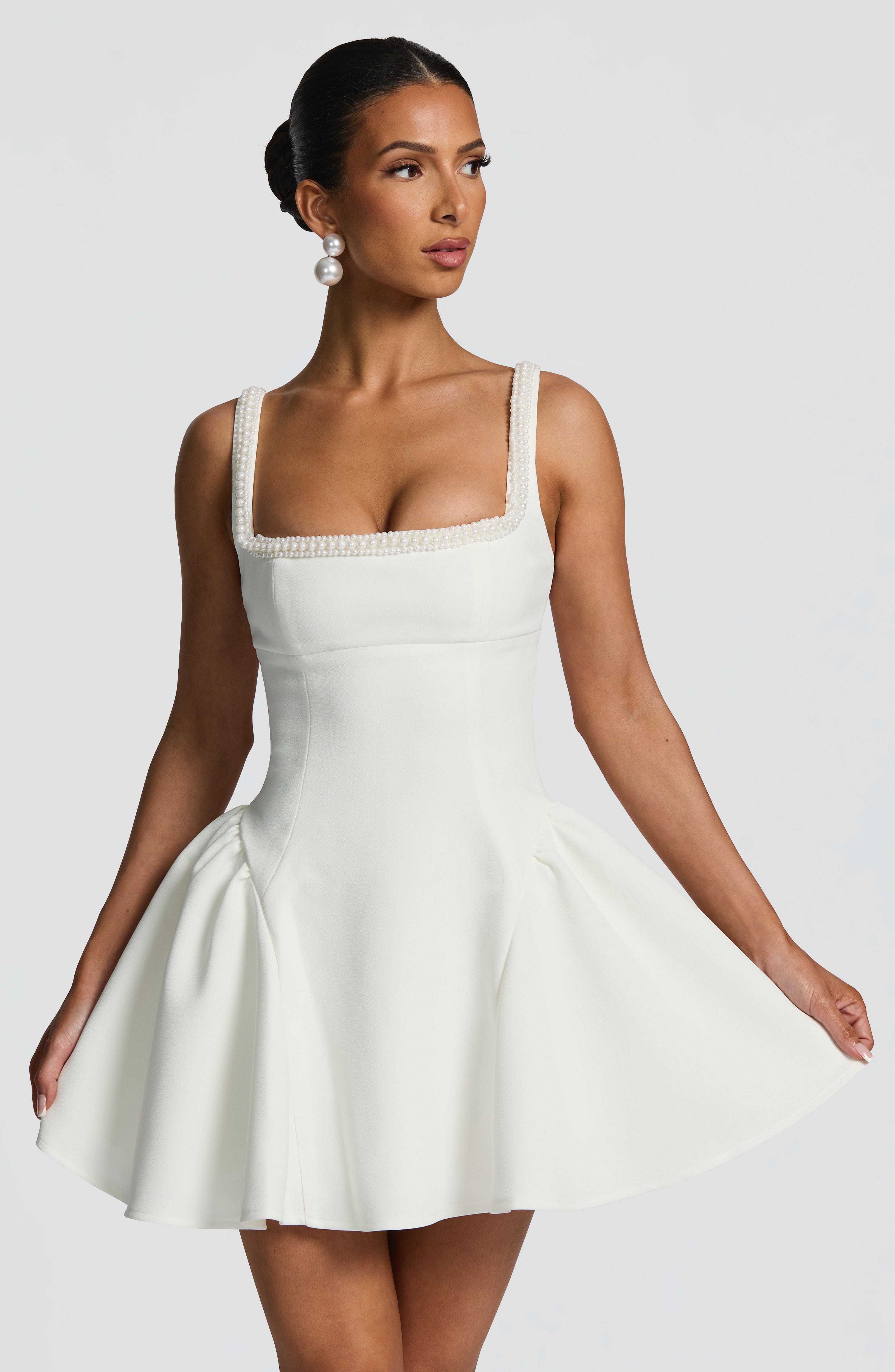 Vestido Curto Christie - Marfim