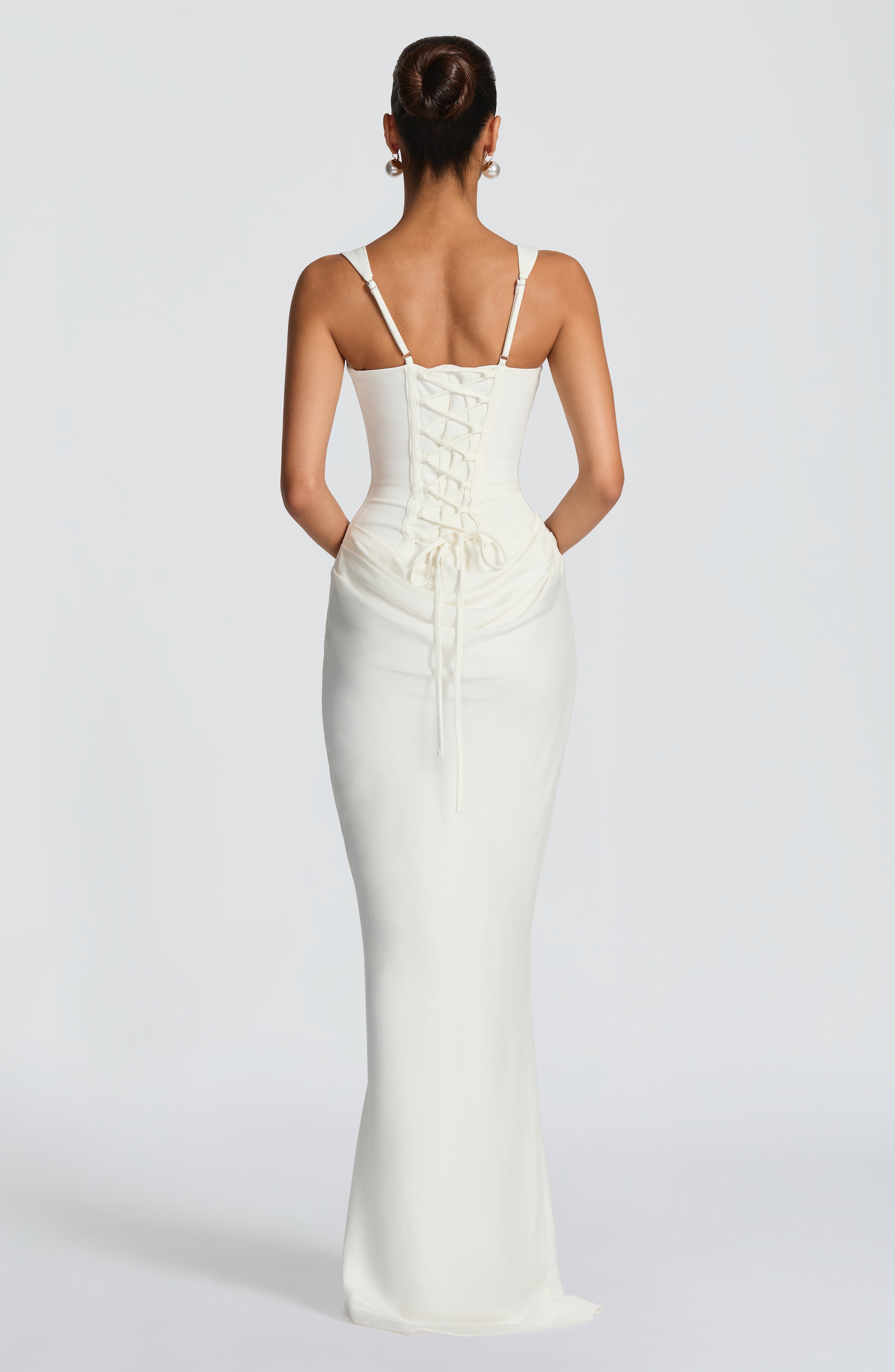 Vestido Longo Cornelia - Marfim